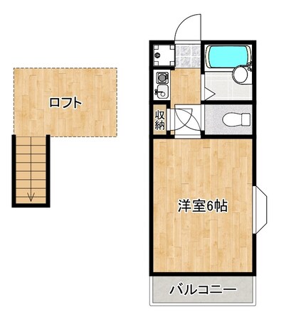 インターレジデンスAの物件間取画像